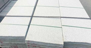 清远芝麻白毛板，石材毛板