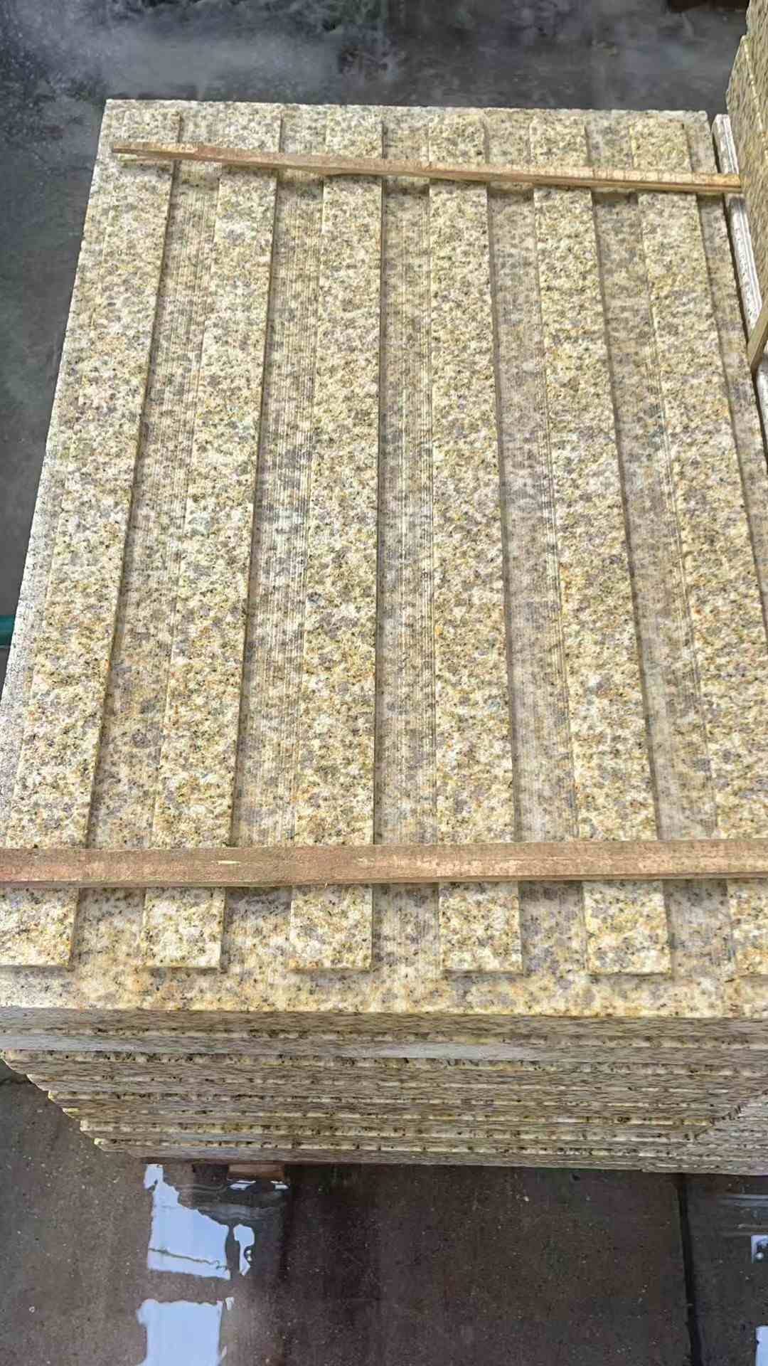 清远黄金麻盲道 石材盲道